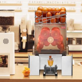 Commercial Orange Juicer Machine, 120W Automatic Juice Extractor, Stainless Steel Orange Squeezer For 20 Oranges Per Minute, With Pull-Out Filter (Option: Multicolor)