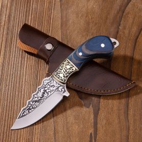 Blue Carved Fruit Knife (Option: Fruit knife)