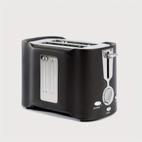 2 Slice Toaster, Quick & Even Results Every Time, Wide Slots Fit Any Size Bread Drop-Down Crumb Tray For Easy Clean Up, Stainless (Option: W13532857)